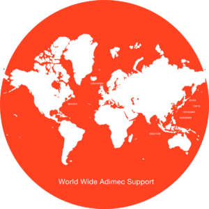 Adimec support worldwide