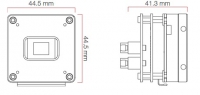 TMX74 rugged cmos camera outline