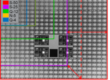 View of patterned wafer showing FOV for multiple camera resolutions