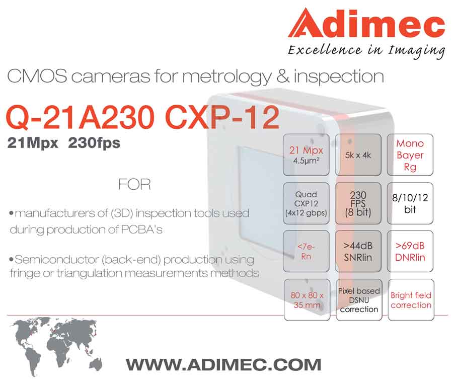 Adimec introduces Gpixel based high-resolution, high-speed cameras ...