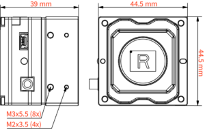 TMX-12 SWIR outline drawing