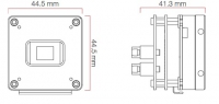 TMX74 rugged cmos camera outline